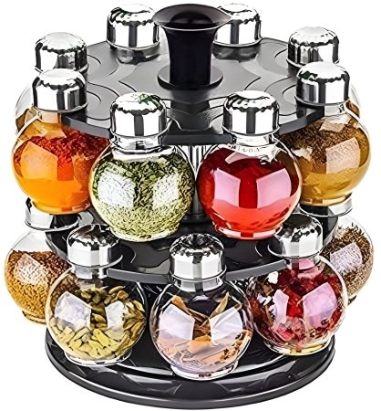 PALAK Multipurpose Plastic Big Revolving Spice Rack